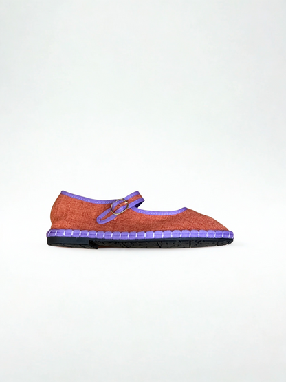 MERCEDITAS TAMARA TEXTIL ORANGE/PURPLE