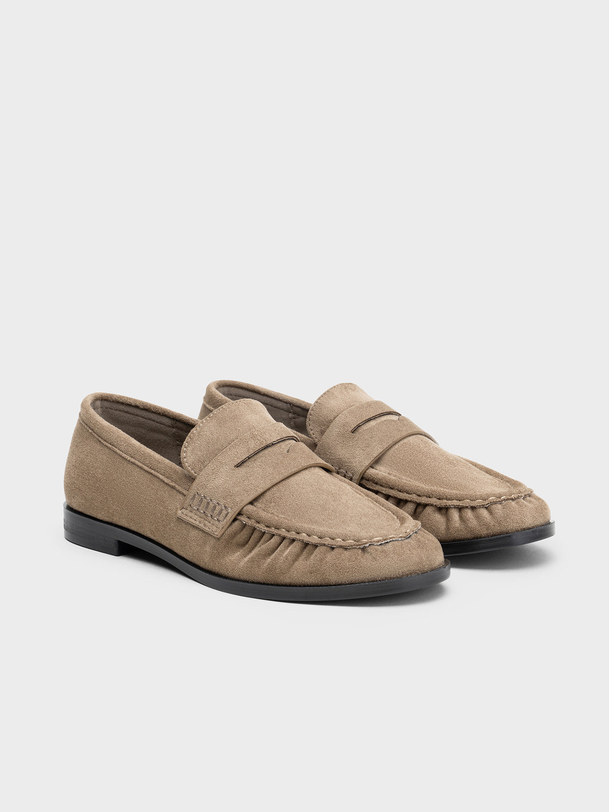 MOCASIN ARRUGADO ANTELINA KHAKI