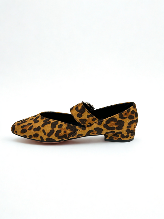 ZAPATO CLAUDIA PLANO LEOPARDO