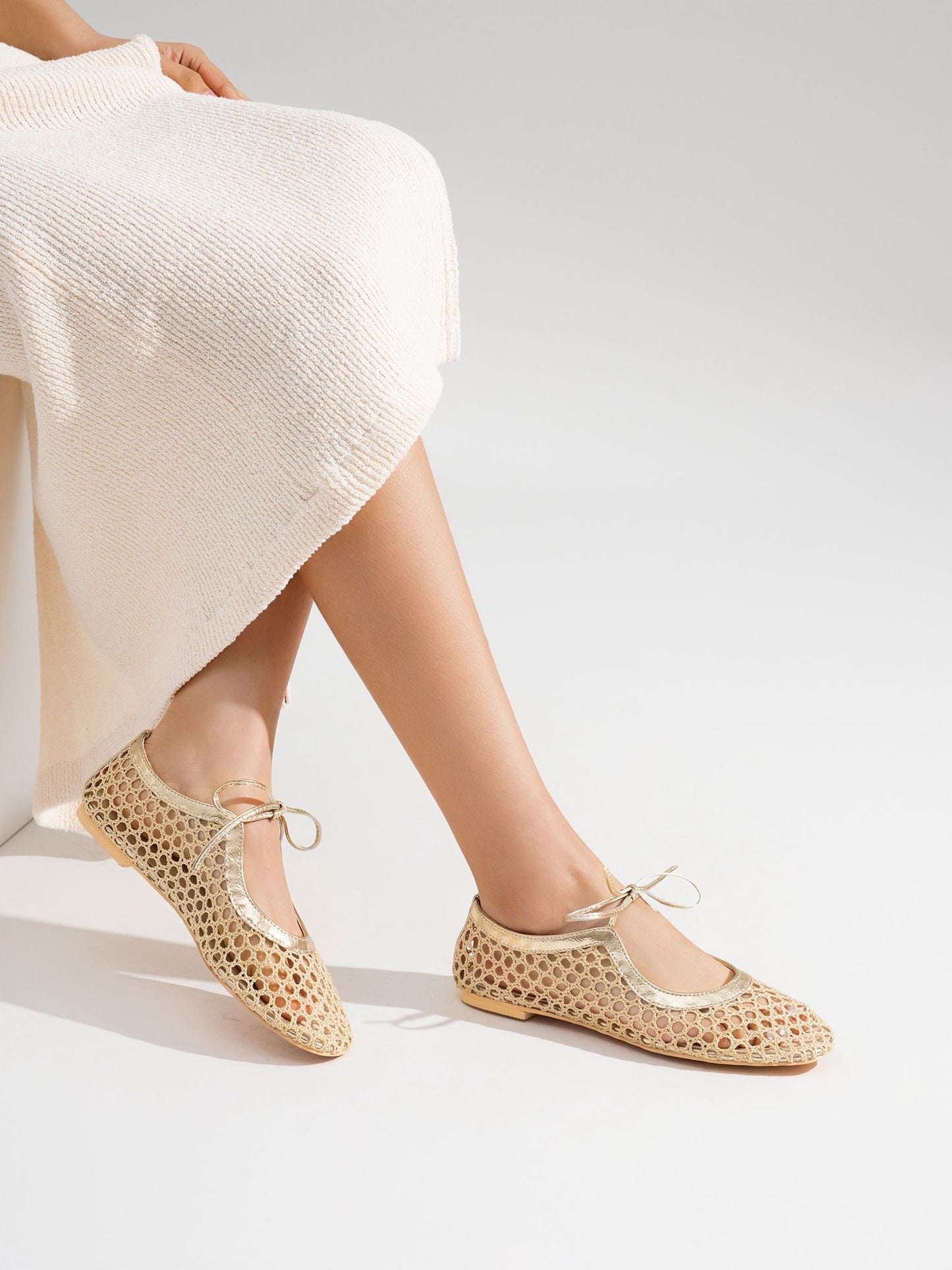 MERCEDITAS CALADAS RAFIA GOLD