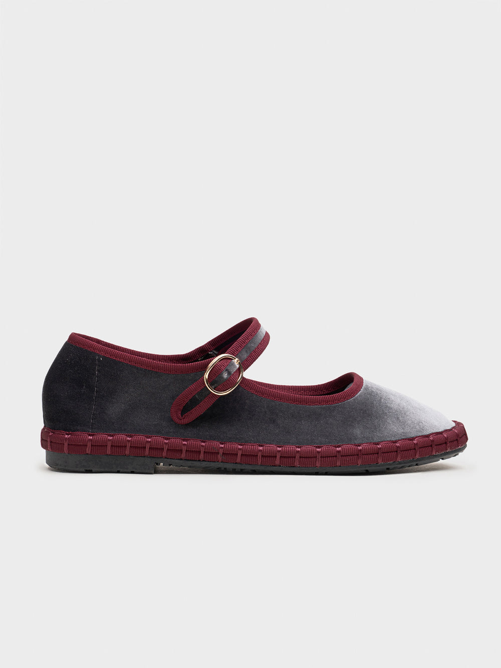 MERCEDITAS MIREIA TERCIOPELO GREY/WINE