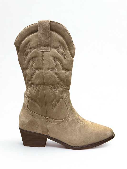 BOTA LAURA COWBOY KHAKI