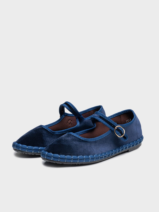 MERCEDITAS MIREIA TERCIOPELO DK BLUE