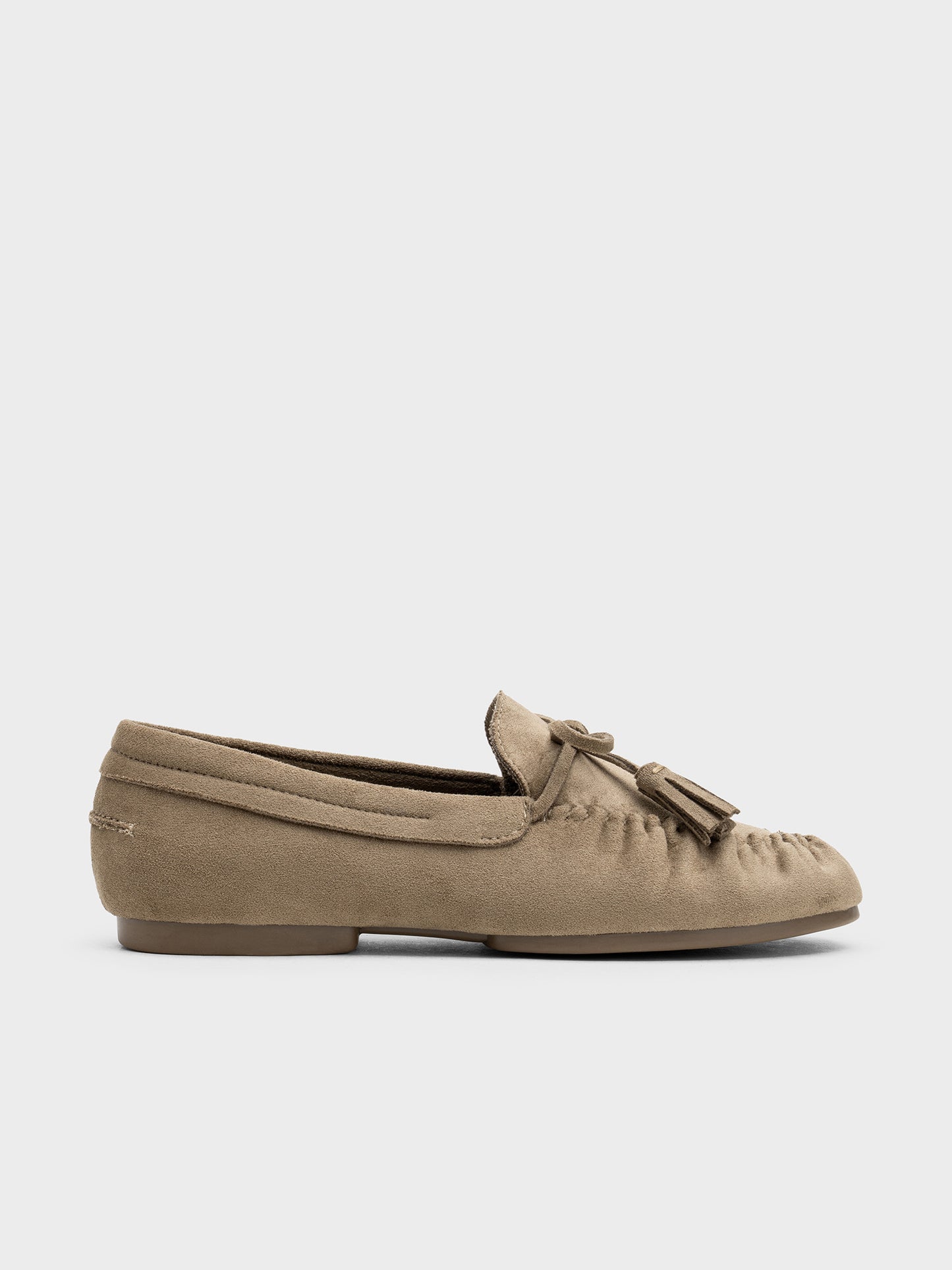 MOCASIN ARRUGADO BORLAS KHAKI