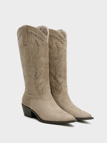 BOTA COWBOY TACHUELAS TRINY KHAKI