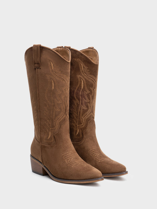 BOTAS COWBOY JALISCO COGNAC