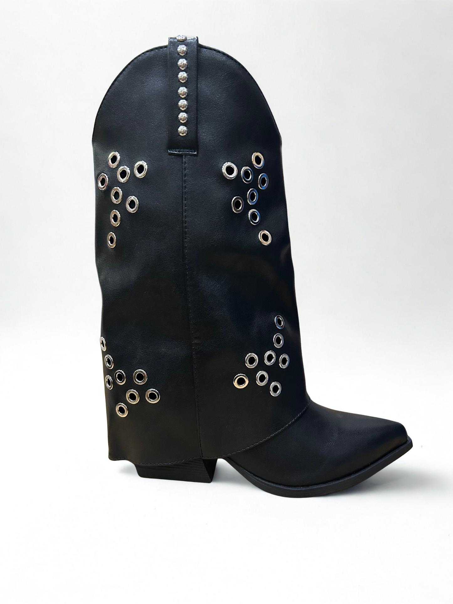 BOTA MARINA POLAINA OJALES BLACK