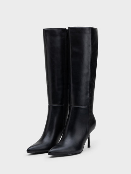 BOTAS ALTAS TACON FINO PU BLACK