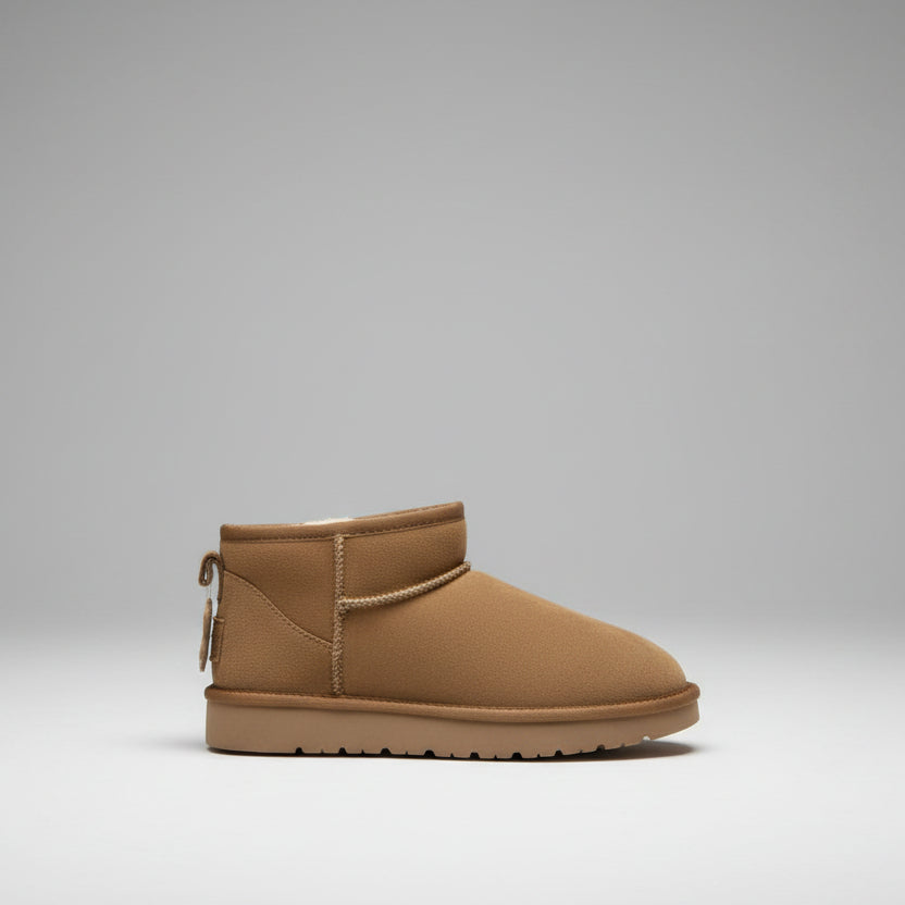 BOTÍN PELITO PIEL MINI CAMEL