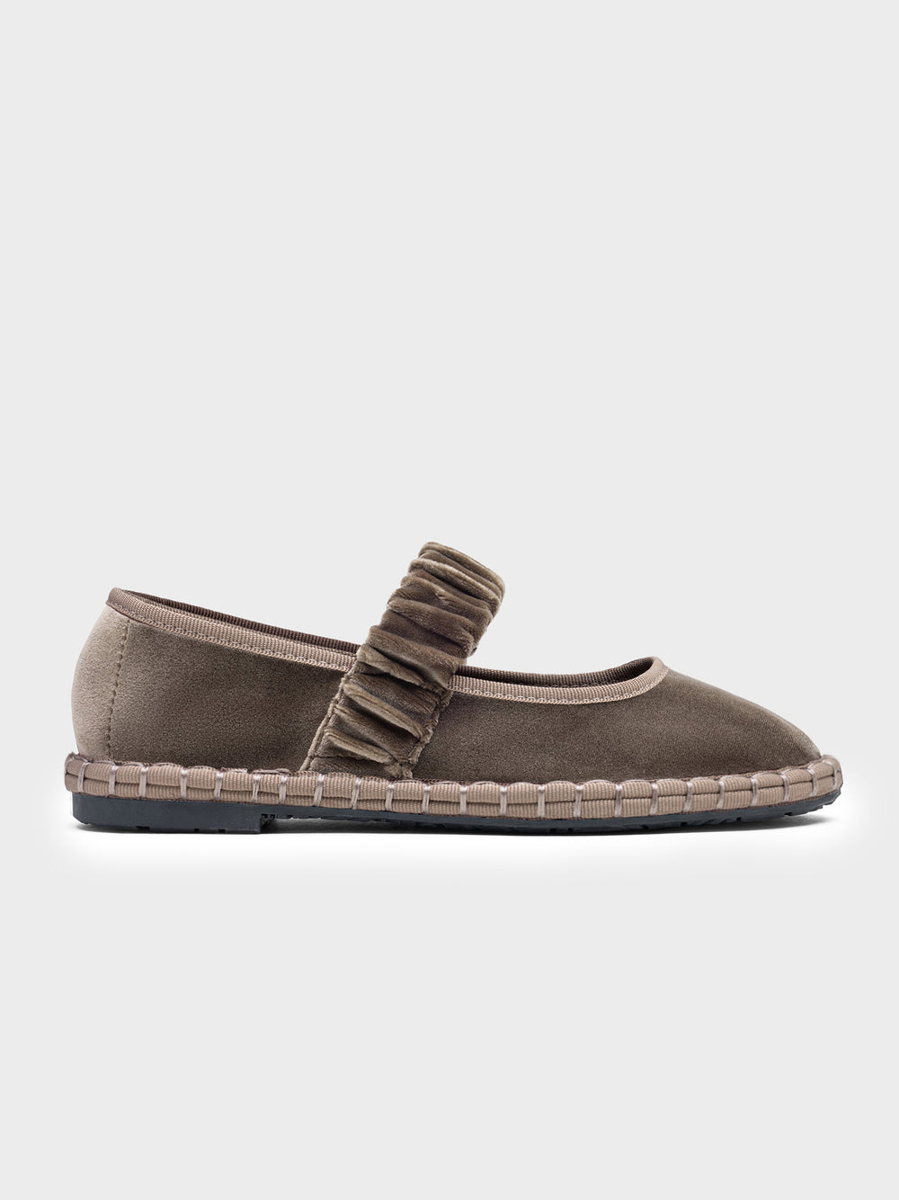 MERCEDITAS BEATRIZ BROWN RUBBER BELT