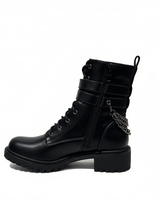BOTA MILITAR CADENA NEGRA