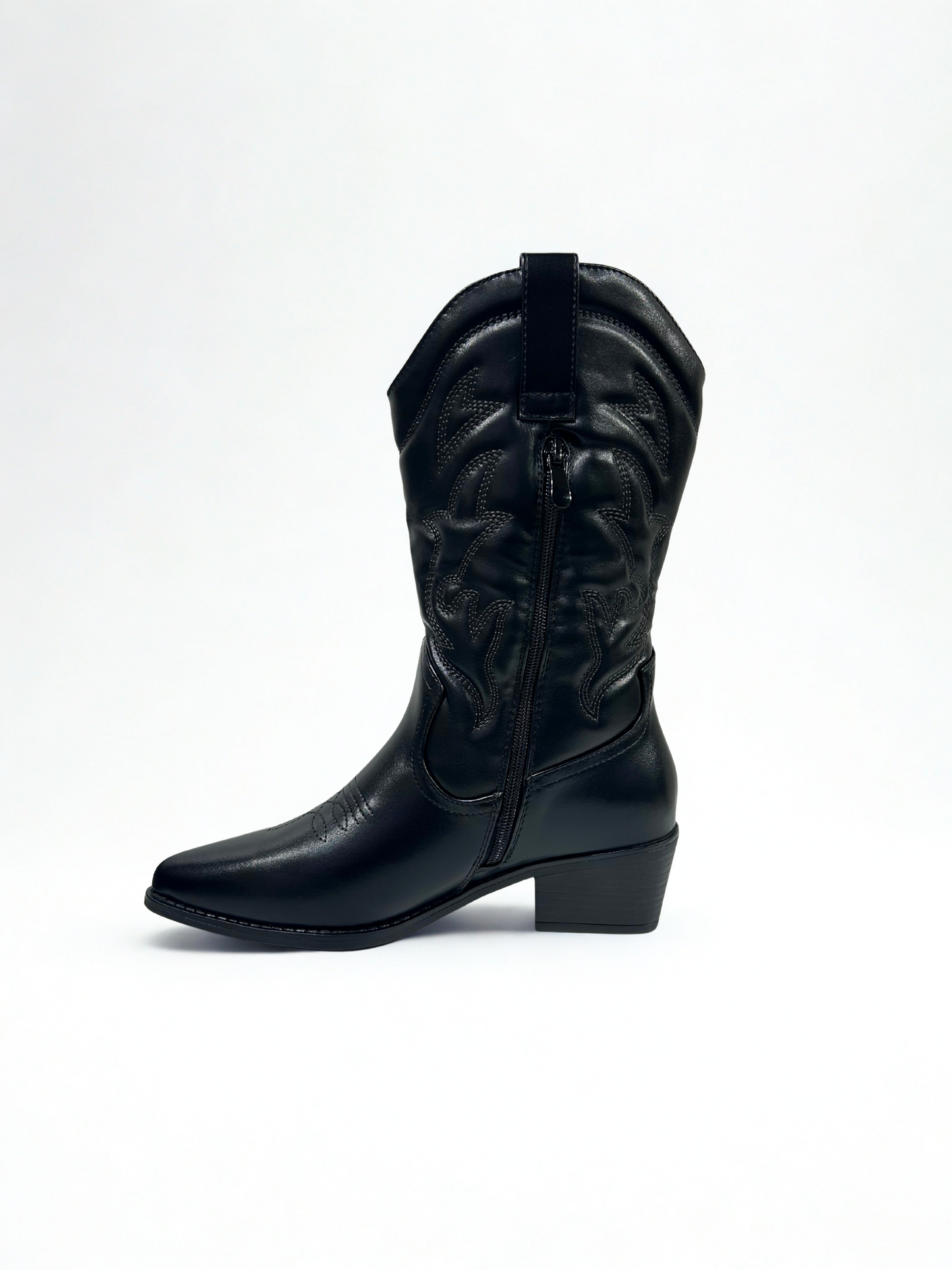BOTA LAURA COWBOY BLACK