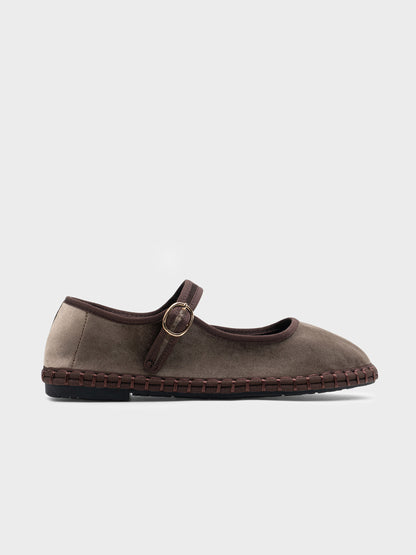 MERCEDITAS MIREIA TERCIOPELO DK.KHAKI