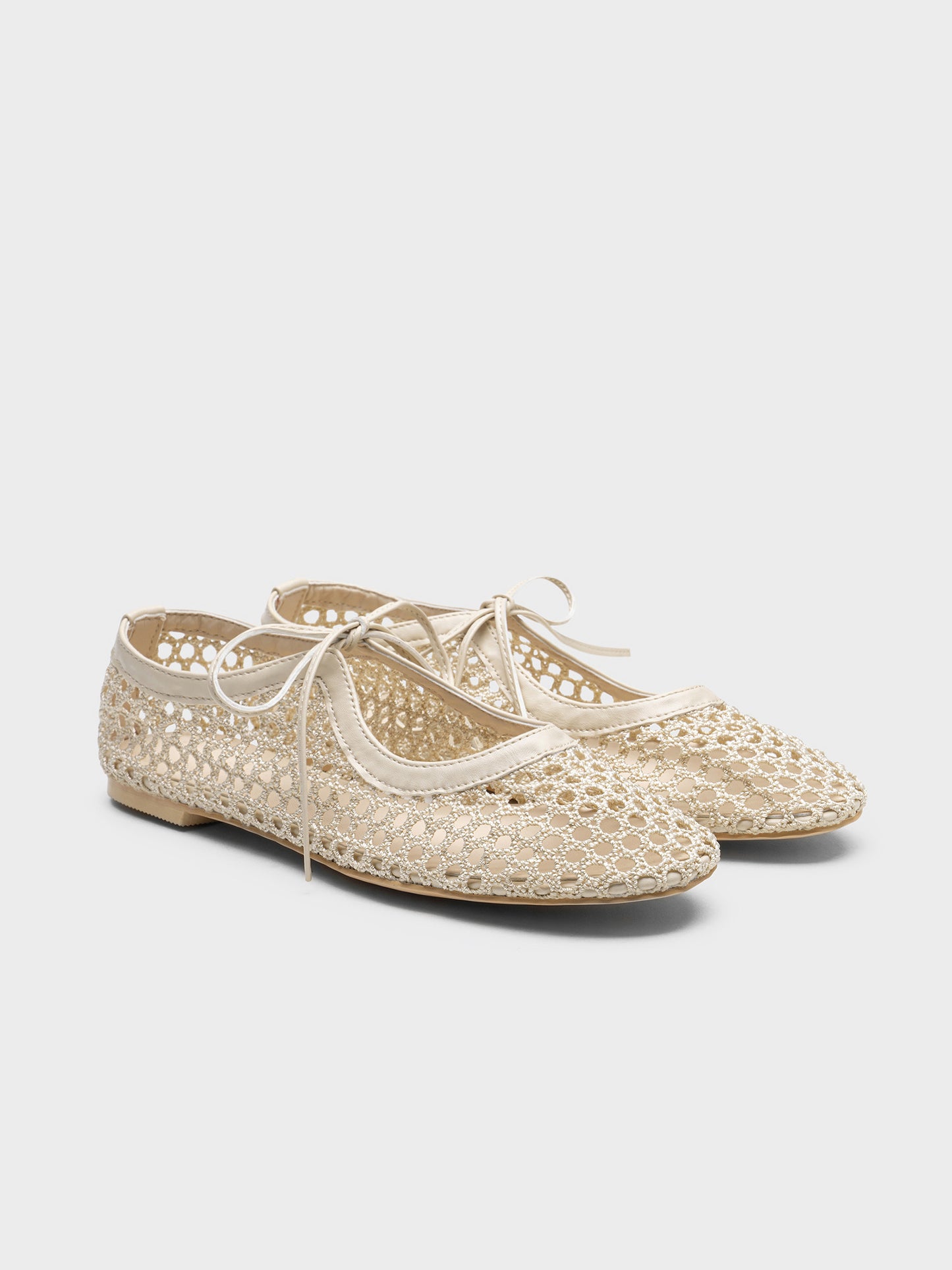 MERCEDITAS CALADAS RAFIA BEIGE