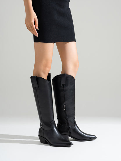 BOTA ALTA TACON MEDIO ZARAGOZA BLACK