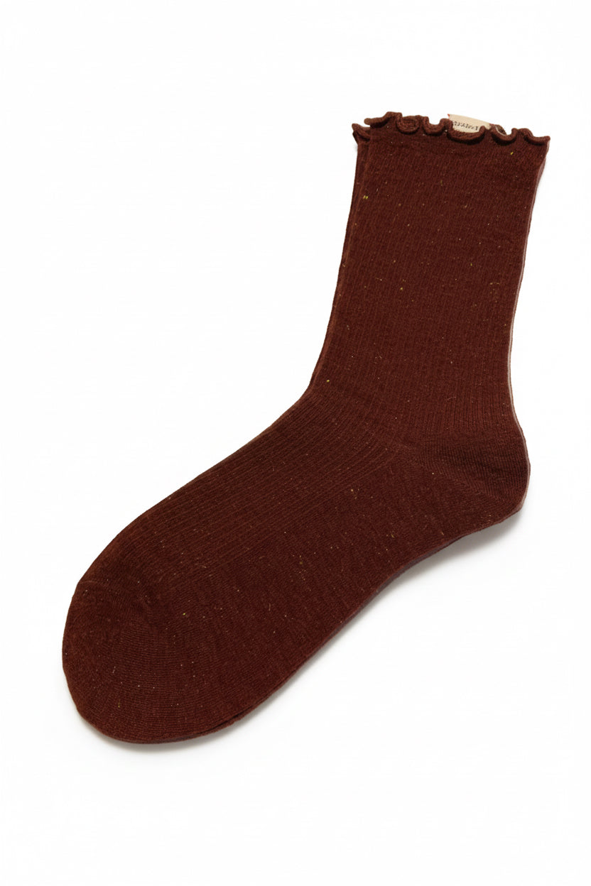 CALCETIN BRILLO BURDEOS Nº 7