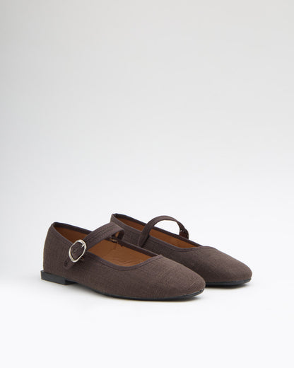 ZAPATO PLANO BAILARINAS BROWN