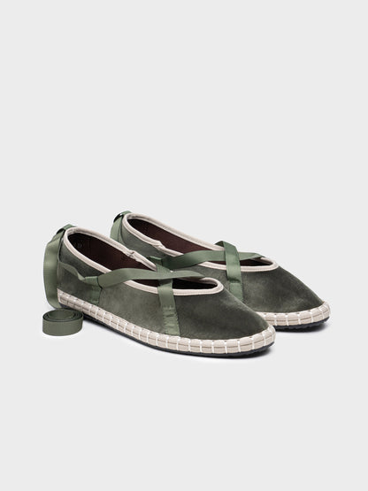MERCEDITAS CARMEN CINTA TERCIOPELO OLIVE