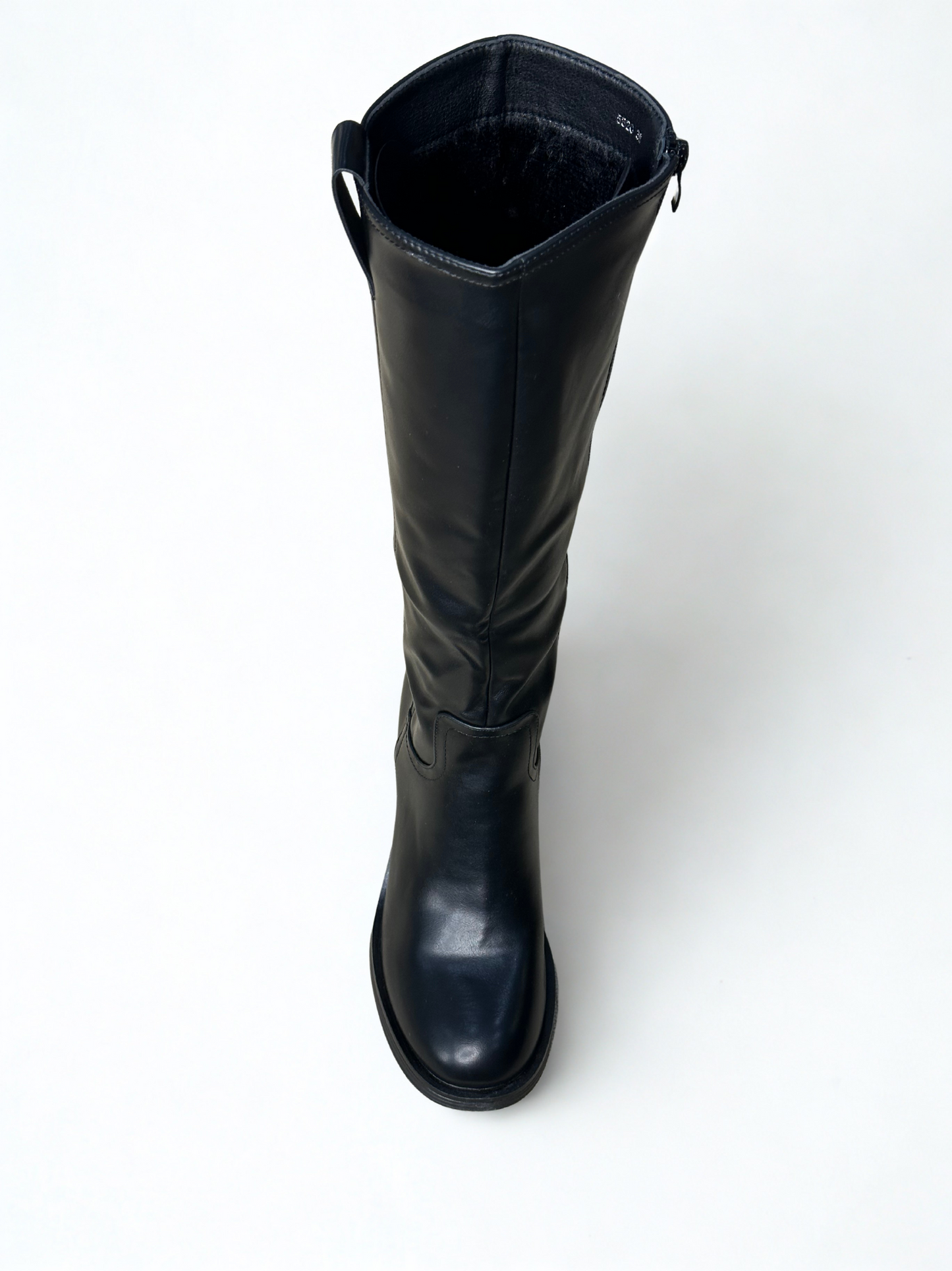 BOTA LUNA ALTA TACÓN NEGRO