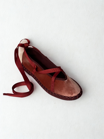 MERCEDITAS CARMEN CINTA TERCIOPELO ROSA