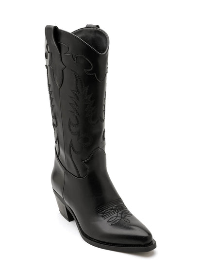 BOTA COWBOY BORDADO BLACK