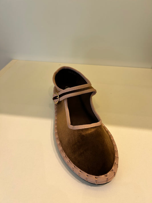 MERCEDITAS MIREIA TERCIOPELO LT BROWN