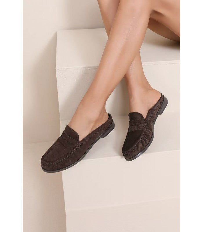 ZUECO MOCASÍN ANTIFAZ BROWN