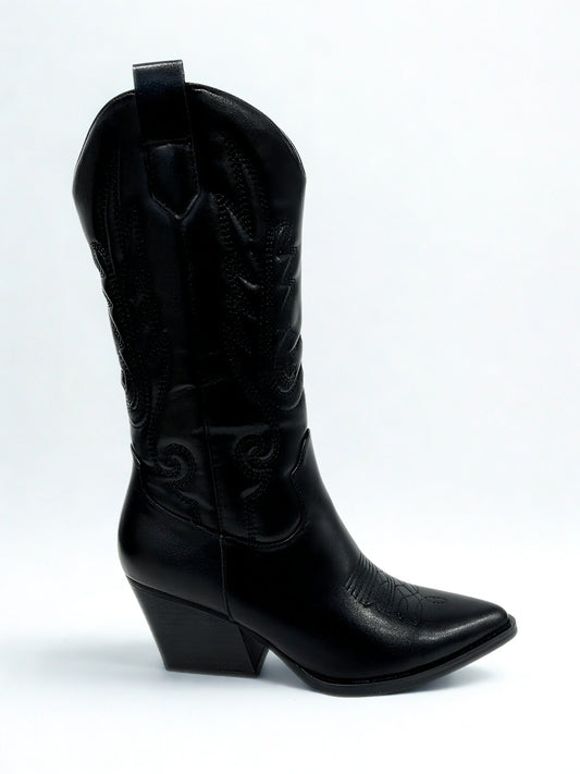 BOTA COWBOY CAROLINA NEGRA