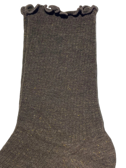 CALCETIN BRILLO MARRÓN Nº 7