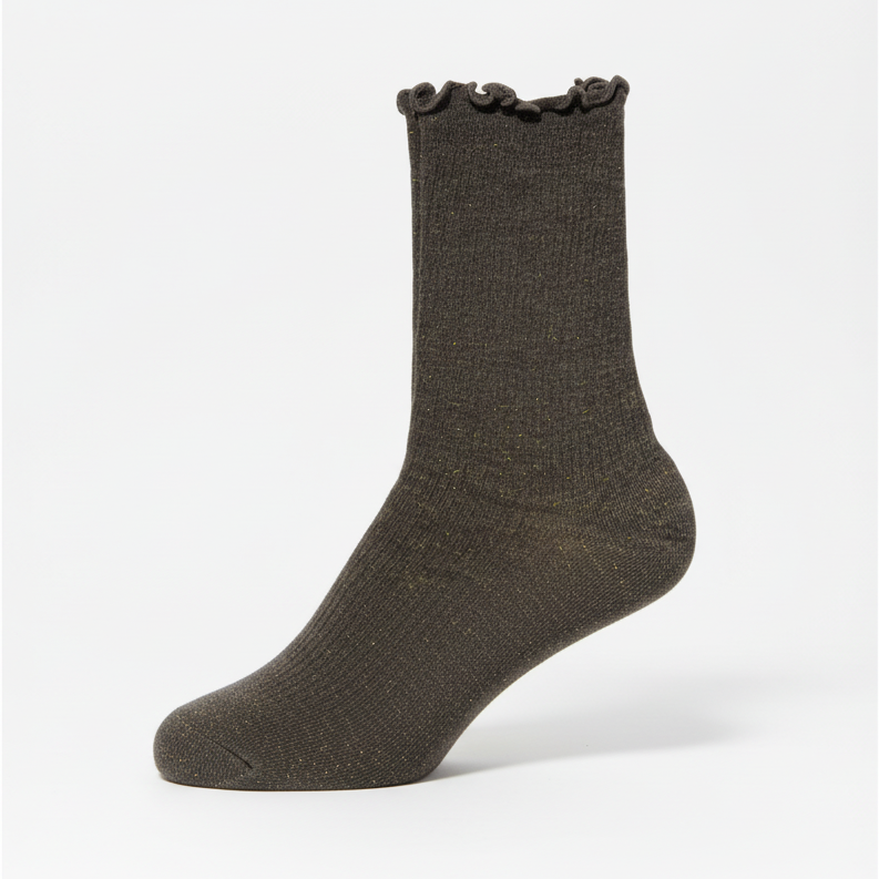 CALCETIN BRILLO MARRÓN Nº 7