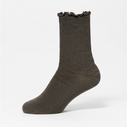 CALCETIN BRILLO MARRÓN Nº 7