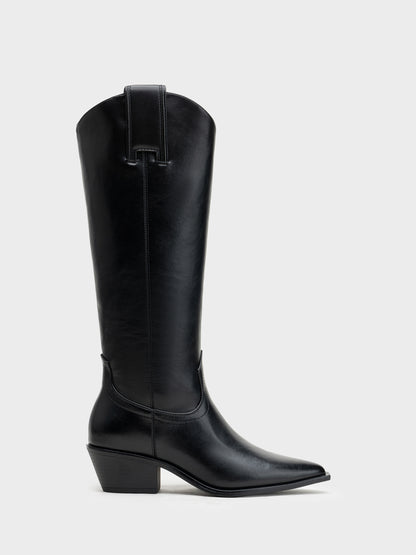 BOTA ALTA TACON MEDIO ZARAGOZA BLACK