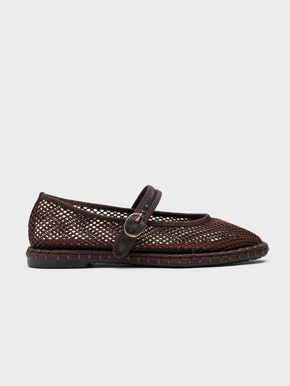 MERCEDITAS MESH REJILLA BROWN