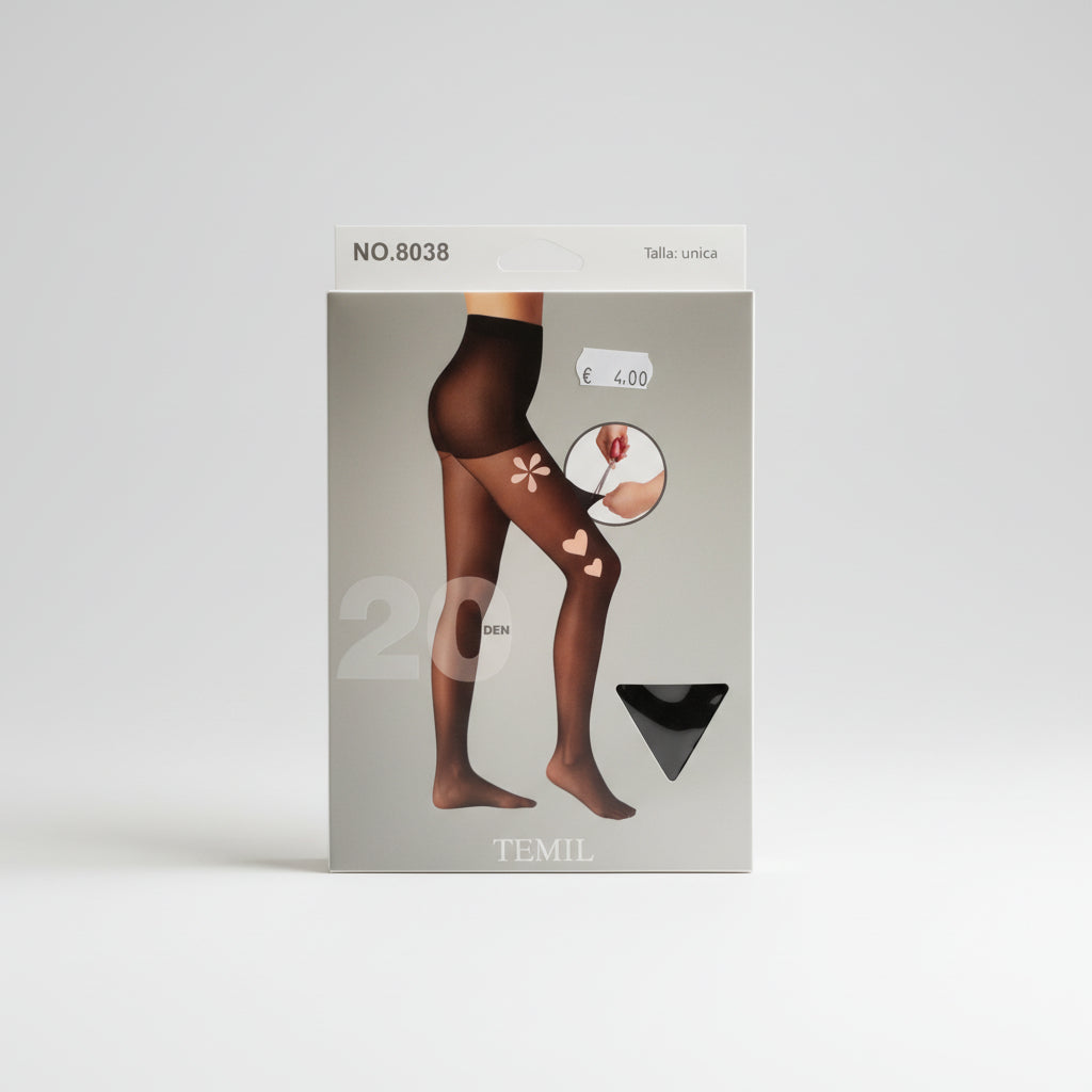 MEDIAS PANTY 20 DEN NEGRAS