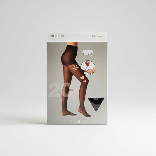 MEDIAS PANTY 20 DEN NEGRAS