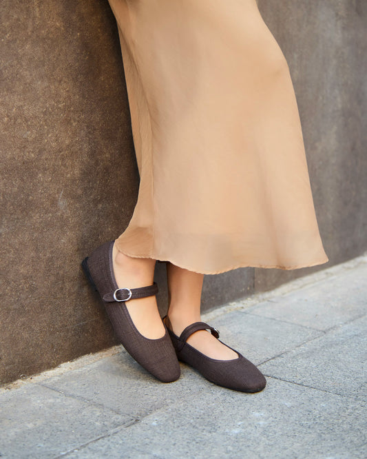 ZAPATO PLANO BAILARINAS BROWN