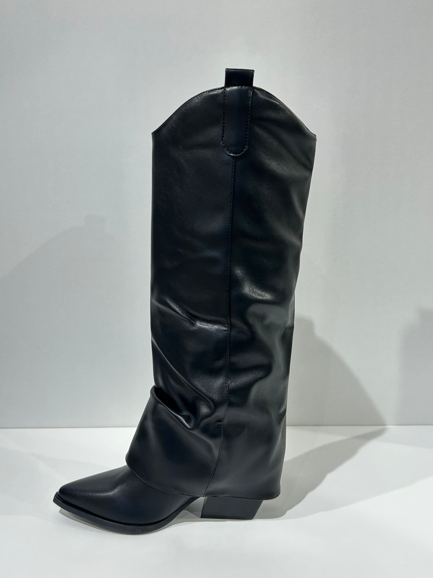 BOTA MERCEDES POLAINA COWBOY BLACK