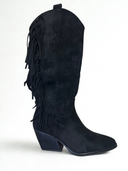 BOTA MALENA FLECOS NEGRO