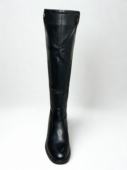 BOTA MANUELA ALTA TACÓN NEGRO