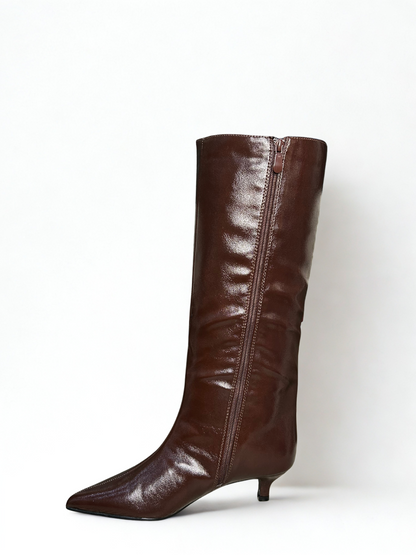 BOTA ARLET TACÓN KITTEN BROWN