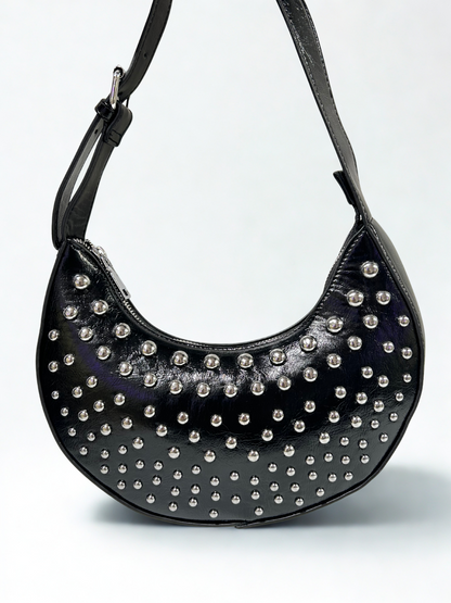 BOLSO MEDIA LUNA NEGRO