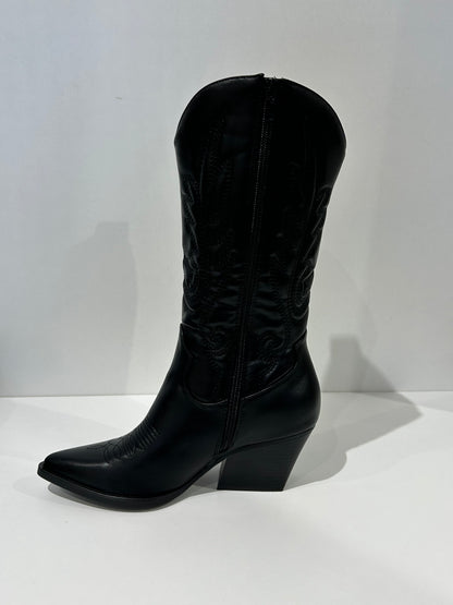 BOTA COWBOY CAROLINA NEGRA