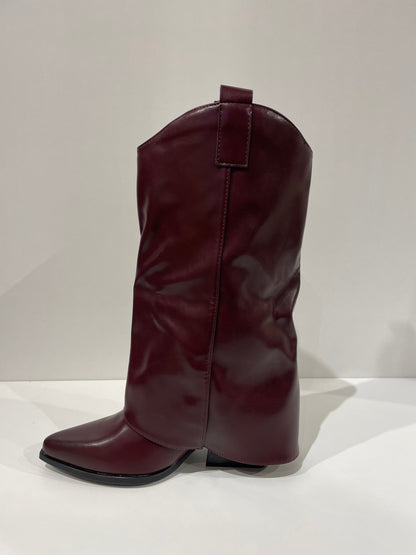 BOTA CAMILA POLAINA OJALES WINE RED