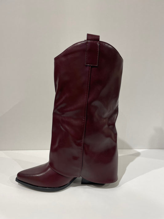 BOTA CAMILA POLAINA OJALES WINE RED