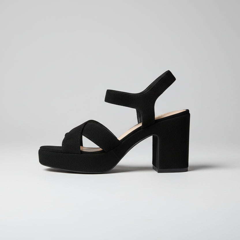 SANDALIA TACÓN DE FIESTA ANTELINA BLACK