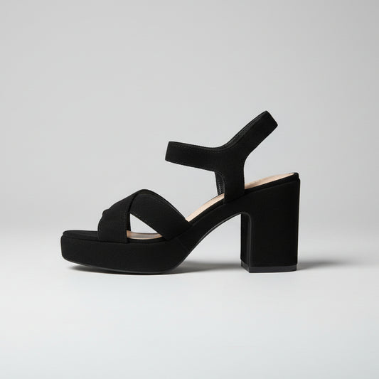 SANDALIA TACÓN DE FIESTA ANTELINA BLACK