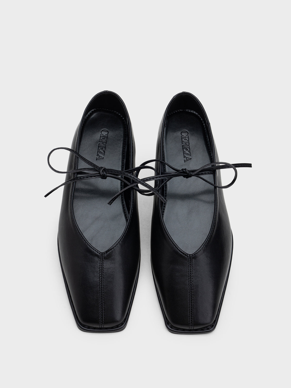ZAPATO CORDONES PUNTA CUADRADA BLACK