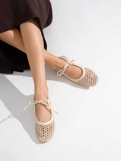 MERCEDITAS CALADAS RAFIA BEIGE