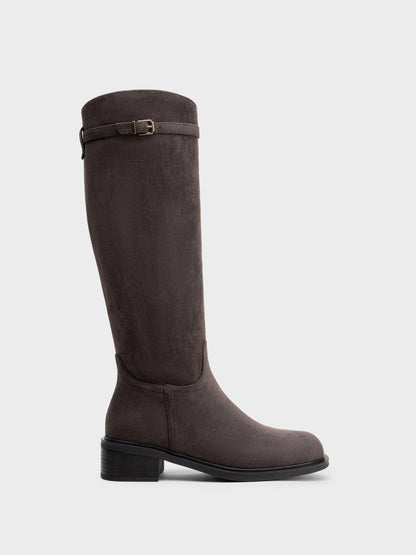 BOTA ALTA HIPICA TACON MEDIO BROWN ANTELINA