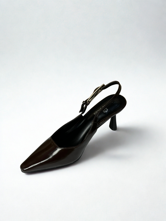 ZAPATO SOFÍA KITTEN DESTALONADO CHOCOLATE